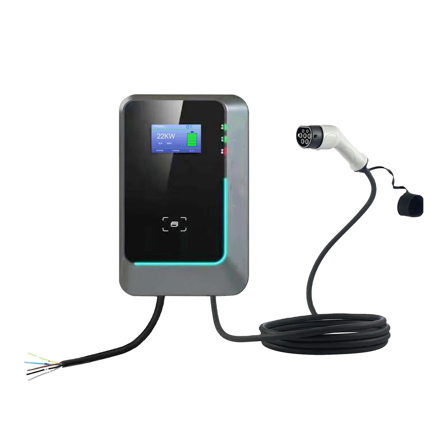 2025년 핫세일 7kw/11kw/22kw AC 전기차 - 22Kw Wallbox Type 2 Ocpp Rfid 리뷰 및 가격