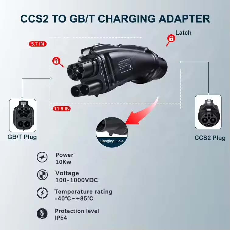 EV DC 충전기 200A 250A 1000V CCS2 - Gb/T To Ccs2 200A Fast Charging Adapter 리뷰 및 가격